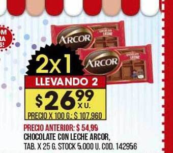 Coto Chocolate Con Leche Arcor oferta