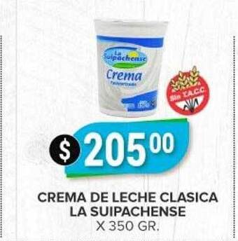 Supermercados Mayor Crema De Leche Clasica La Suipachense oferta
