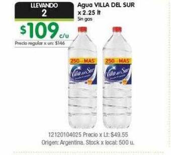 Jumbo Agua Villa Del Sur oferta