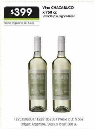 Jumbo Vino Chacabuco oferta