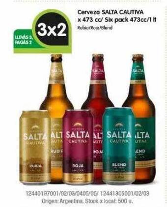 Jumbo Cerveza Salta Cautiva oferta