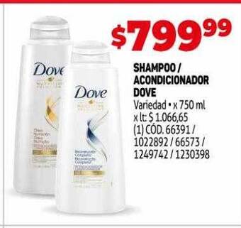 Makro Shampoo - Acondicionador Dove Variedad oferta