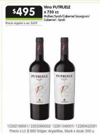 Jumbo Vino Putruele oferta