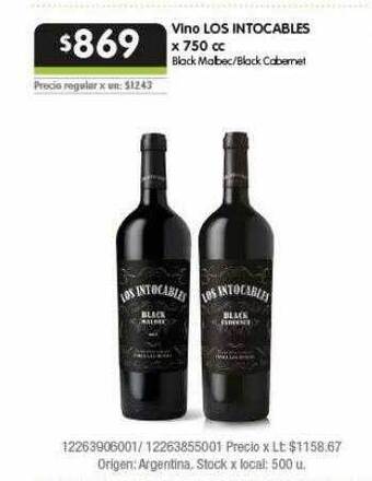 Jumbo Vino Los Intocables oferta
