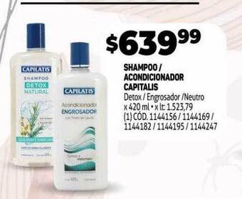 Makro Shampoo - Acondicionador Capitalis oferta