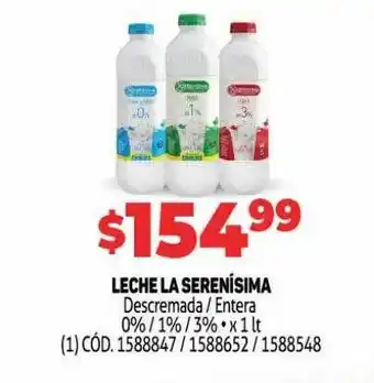 Makro Leche La Serenísima Descremada - Entera oferta