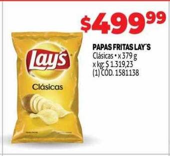 Makro Papas Fritas Lay's Clásicas oferta