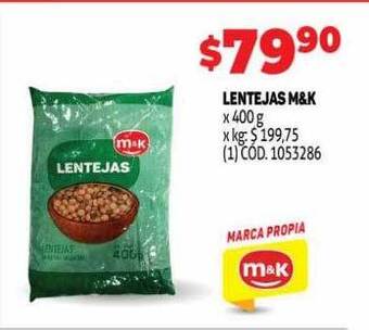 Makro Lentejas M&k oferta