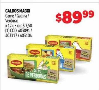Makro Caldos Maggi Carne-gallina-verduras oferta