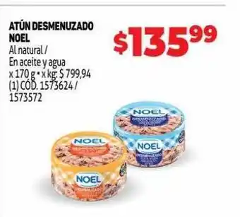 Makro Atún Desmenuzado Noel Al Natural-en Aceite Y Agua oferta