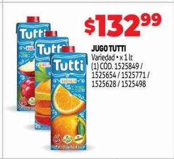 Makro Jugo Tutti Variedad oferta