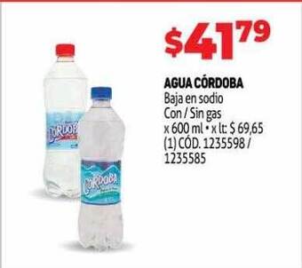 Makro Agua Córdoba Baja En Sodio Con - Sin Gas oferta