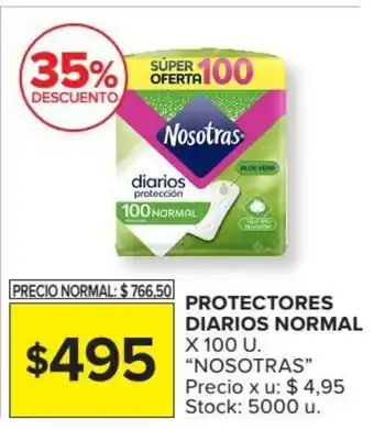 Carrefour Nosotras Protectores Diarios Normal x 100 U oferta