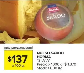 Carrefour Silvia Queso Sardo Horma x 100 g oferta
