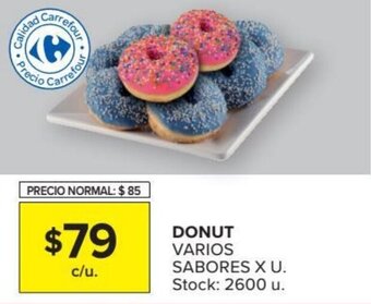 Carrefour Donut Varios Sabores oferta