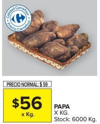 Carrefour Papa oferta