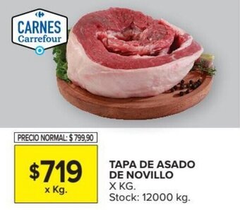 Carrefour Tapa de Asado de Novillo oferta
