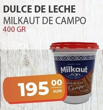 El Milagro Mayorista Milkaut de Campo Dulce de Leche 400 gr oferta
