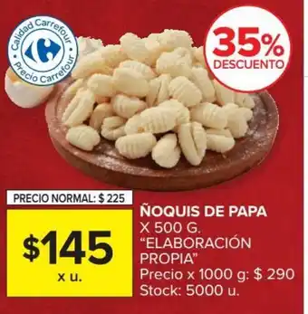 Carrefour Market Elaboración Propia Ñoquis De Papa x 500g oferta