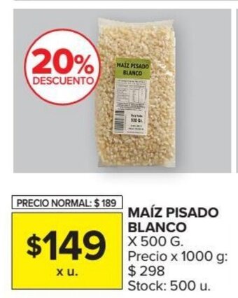 Carrefour Market Maíz Pisado Blanco x 500g oferta