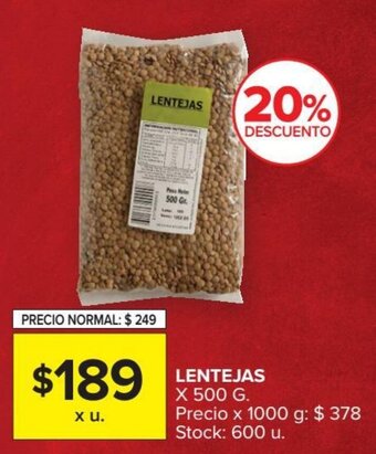 Carrefour Market Lentejas x 500g oferta