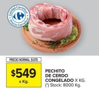 Carrefour Market Pechito De Cerdo Congelado x Kg. oferta