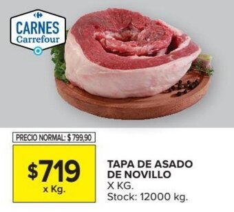 Carrefour Market Tapa De Asado De Novillo x kg oferta