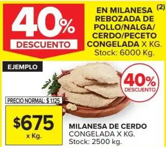 Carrefour Market Milanesa De Cerdo Congelada x kg oferta