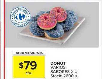 Carrefour Donut Varios Sabores oferta