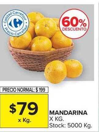 Carrefour Market Mandarina 60% Descuento oferta