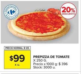 Carrefour Market Prepizza De Tomate oferta