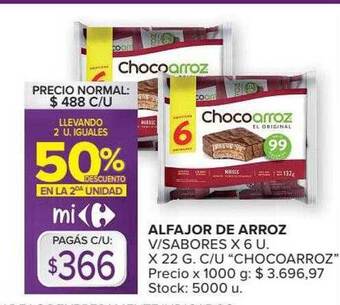 Carrefour Market Alfajor De Arroz oferta