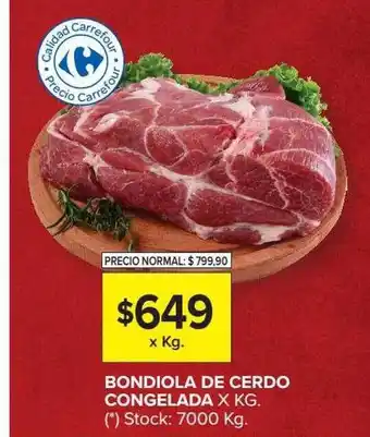 Carrefour Market Bondiola De Cerdo Congelado oferta