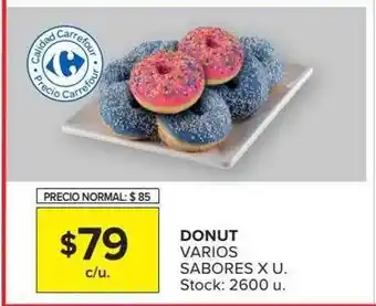 Carrefour Market Donut Varios Sabores oferta