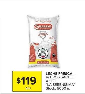 Carrefour Market Leche Fresca V Tipos Sachet oferta