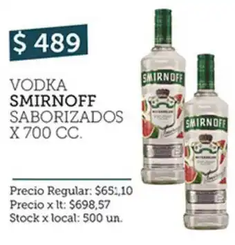 Disco Vodka Smirnoff Saborizados x700 cc oferta