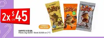Changomas Chocolate sapito 10g oferta