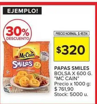 Carrefour Papas Smiles Bolsa oferta