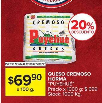 Carrefour Queso Cremoso Horma oferta