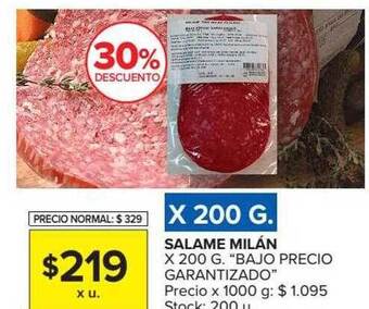 Carrefour Salame Milán oferta