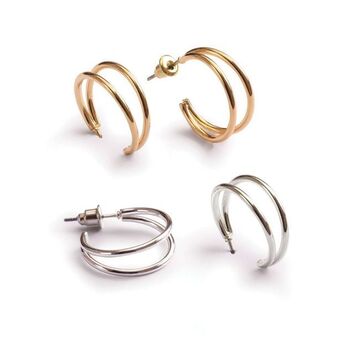 Avon Set x2 pares de aros doris oferta