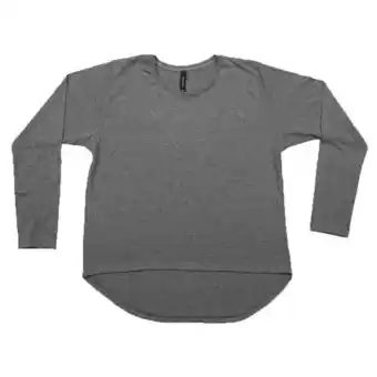 Coto Remera mujer manga larga lisa gris talle m oferta