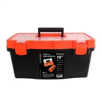 Pinturerías Rex Caja de herramientas plastica 19’ organizador y bandeja silver shadow oferta