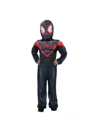 El Mundo del Juguete Disfraz infantil miles morales con musculo spiderman negro talle 1 oferta