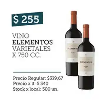 Disco Vino Elementos x750 cc oferta
