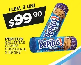 Carrefour Maxi Galletas c/chips chocolate pepitos x 119g oferta