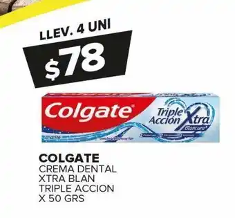 Carrefour Maxi Crema dental colgate triple acción x 50g oferta