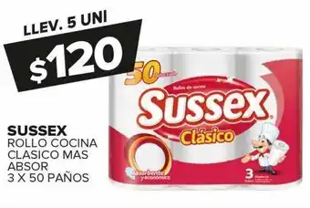 Carrefour Maxi Rollo de cocina sussex 3 x 50 paños oferta