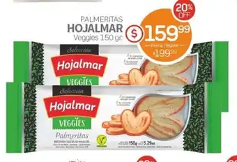 Alvear Hojalmar Palmeritas Veggies 150 gr. oferta