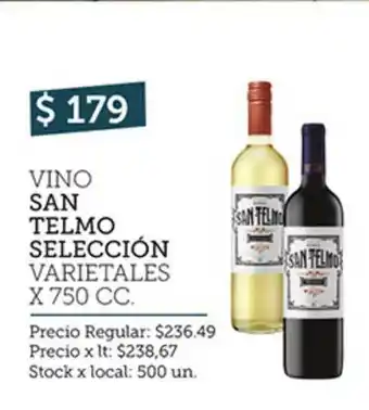Disco Vino San Telmo Selección x750 cc oferta